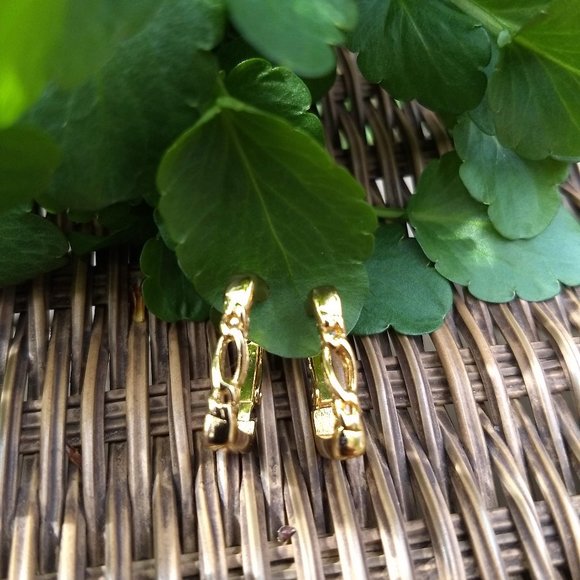 3/$25 'gold' rectangular huggy chain loop…